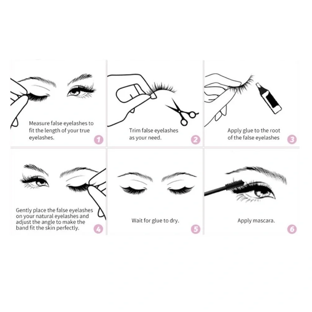 Vegan Faux Mink 3D Light-weight False Volume Eyelashes Style A01 (lashes only)